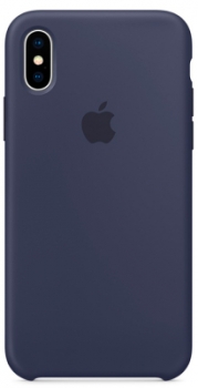 Чехол для iPhone X Apple Silicone Midnight Blue